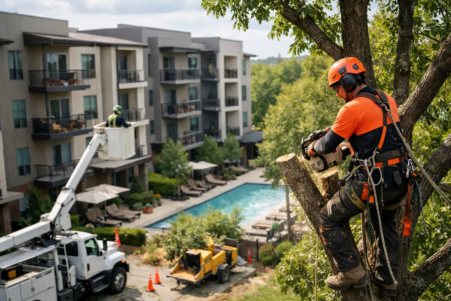 Apartment Complex Tree Service: A Safer Plan