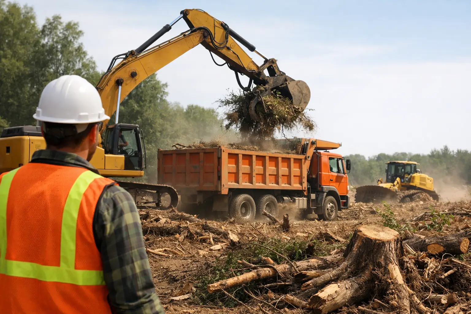 How a Land Clearing Contractor Prepares Your Site