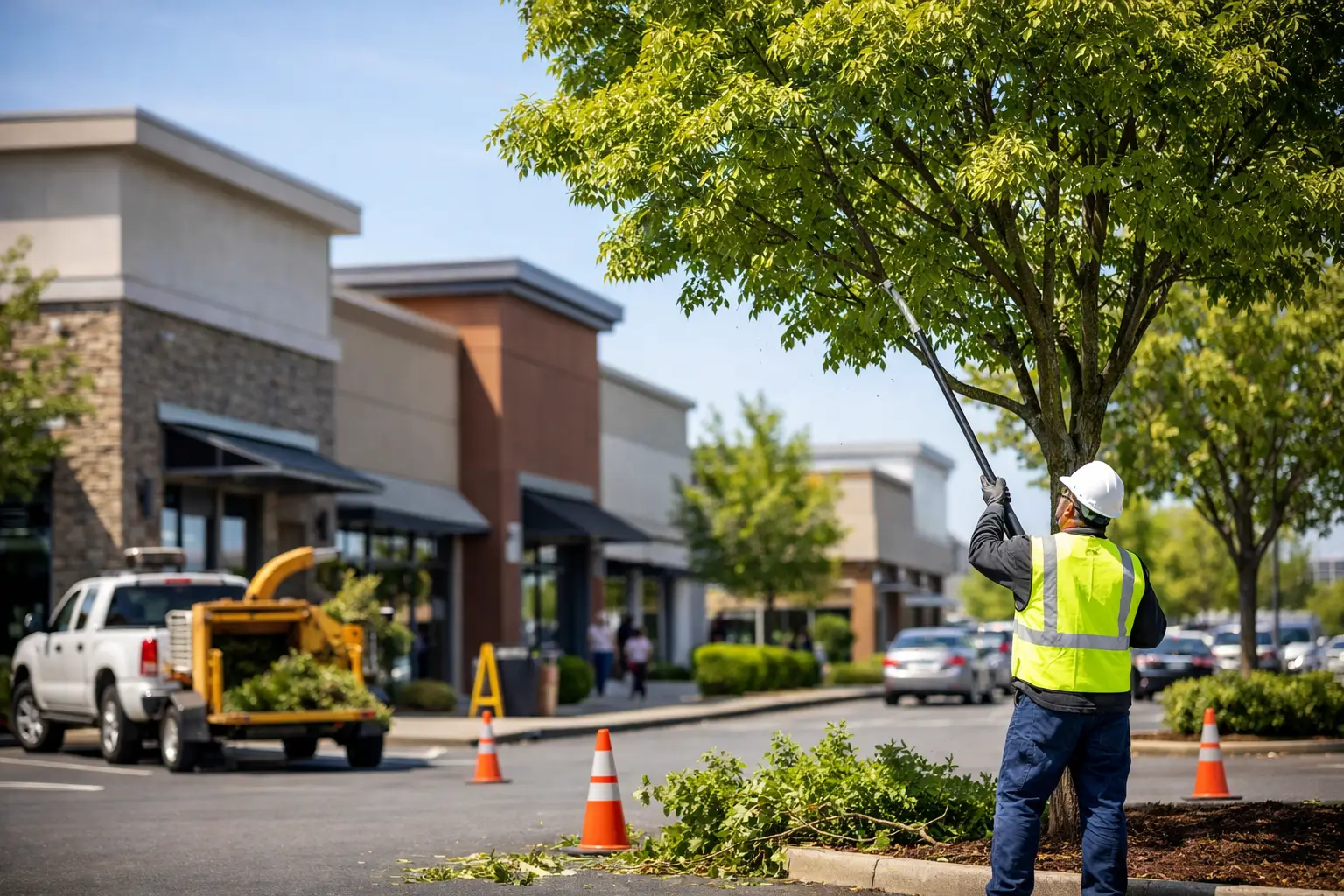 Retail Center Tree Maintenance That Protects Your Property